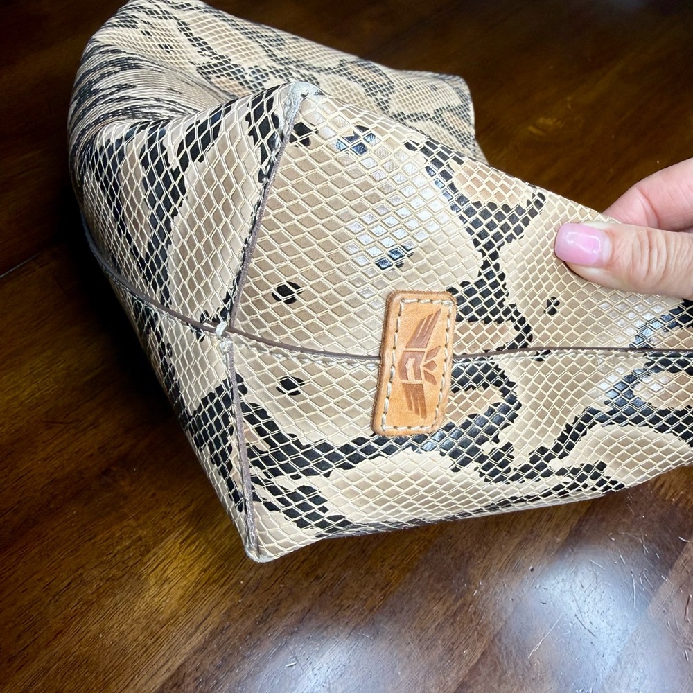 Consuela East West Tote Snake Print Bag - Picture 6 of 8